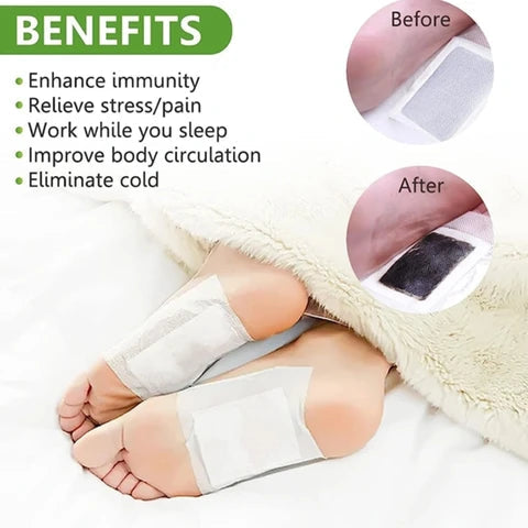 🌿Premium Detox Foot Patches – Buy 1 Get 1 Free (Flat 💸Rs 200 Off on Prepaid Orders)