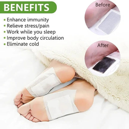 🌿Premium Detox Foot Patches – Buy 1 Get 1 Free (Flat 💸Rs 200 Off on Prepaid Orders)
