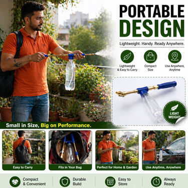 Adjustable Metal Garden Sprayer Pump With Brass Nozzle Pack of 1 (MGS4)